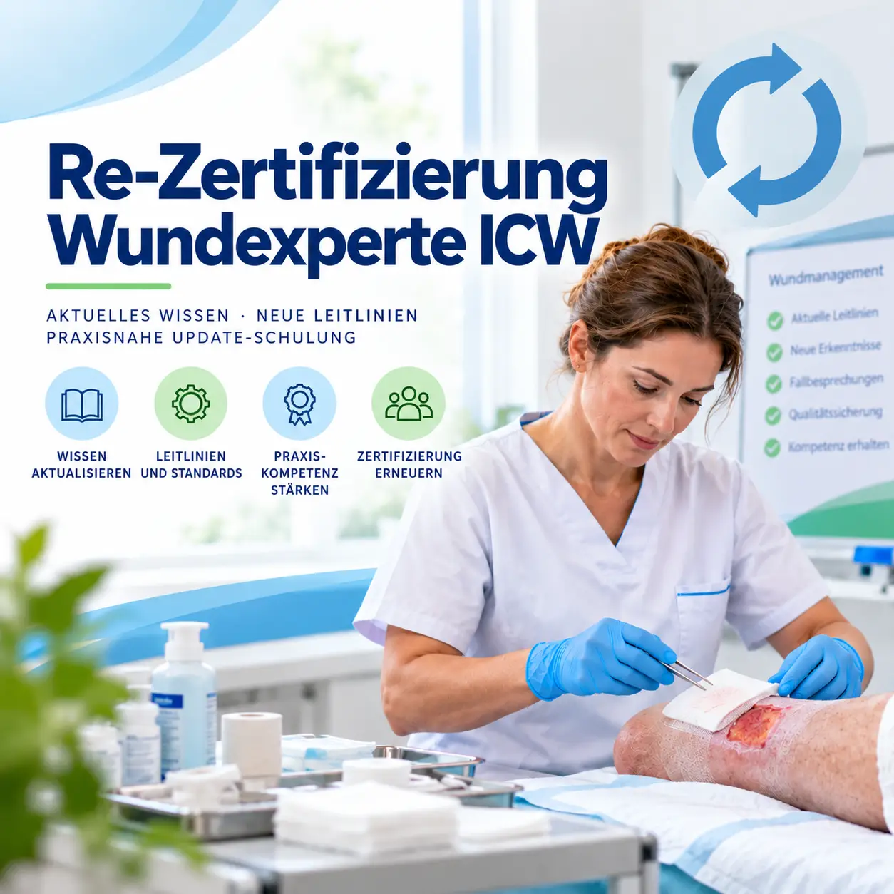 Re-Zertifizierung Wundexperte ICW (Zertifizierte Weiterbildung Wundmanagement)